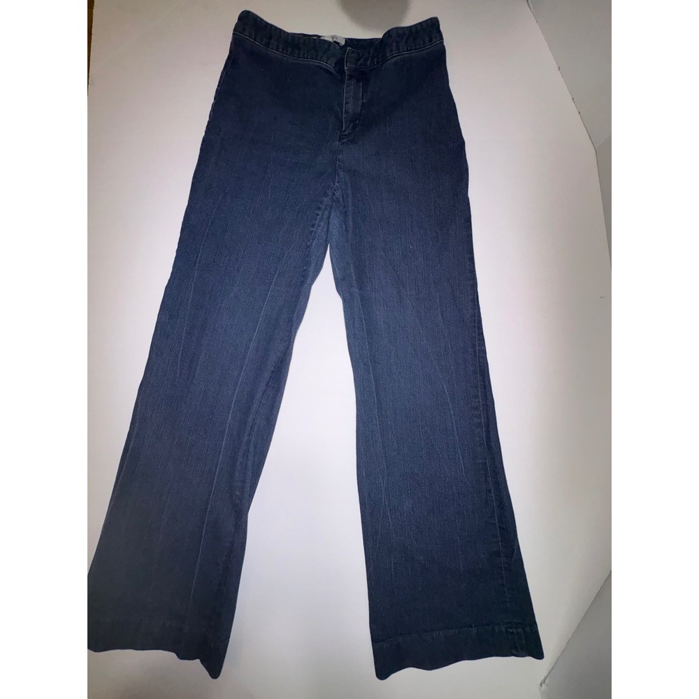 Ellen Tracy Womens Wide Leg Denim Jeans Dark Wash Size 6 - Picture 4 of 10